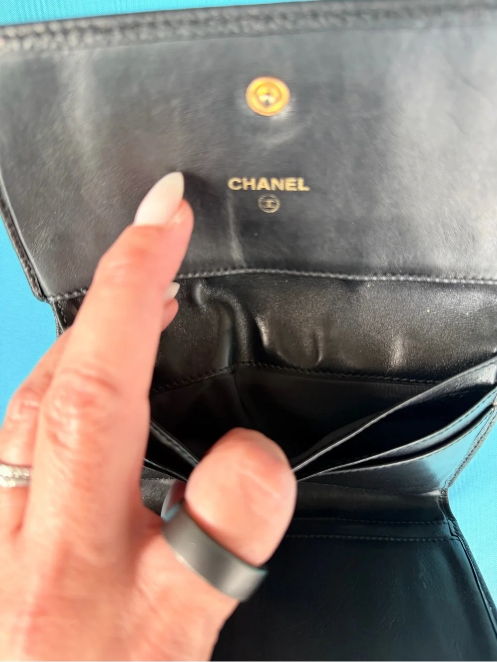 CHANEL compact wallet